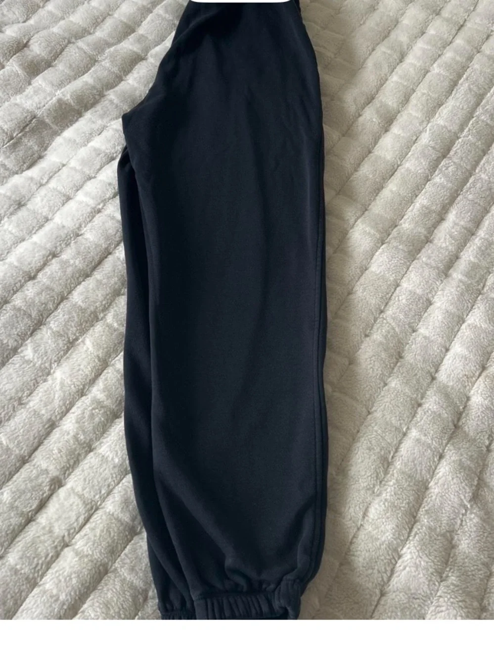 Nike Kids Black Jogger Sweatpants with White Swoosh